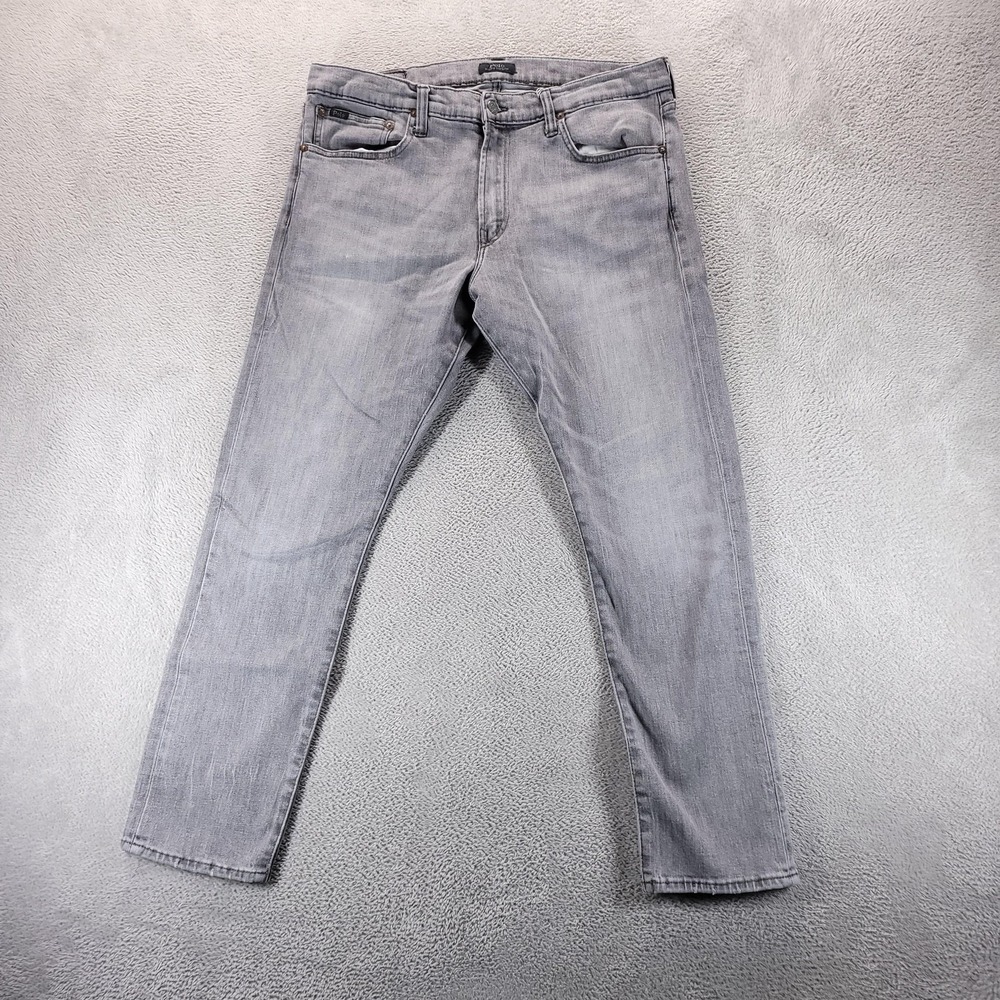 Polo Ralph Lauren Jeans Mens 36x30 Gray Sullivan Slim Stretch Denim Comfort